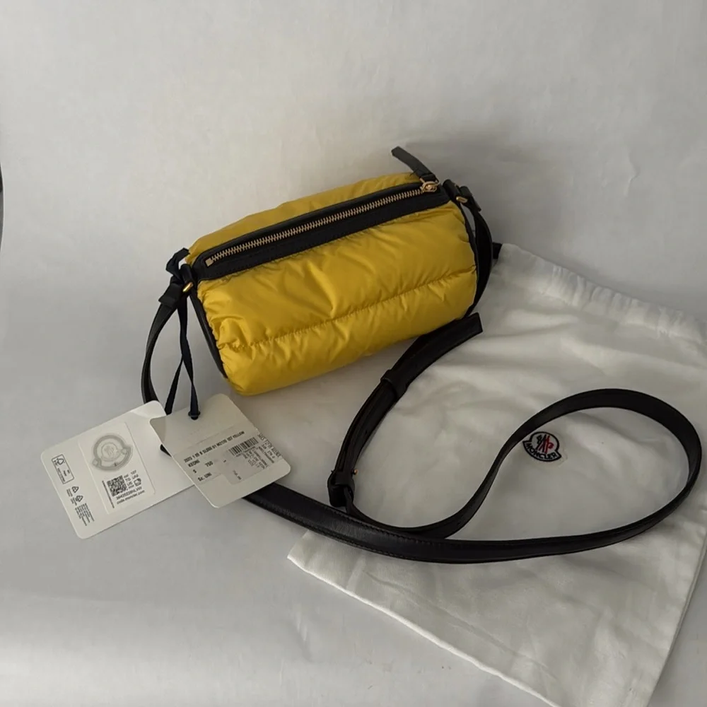 Moncler Yellow and Black Women's Bag - Picture 10 of 16
